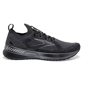 Brooks Levitate StealthFit GTS 5 Road Running Shoes - Mens, Black/Grey | IE-WUG508617